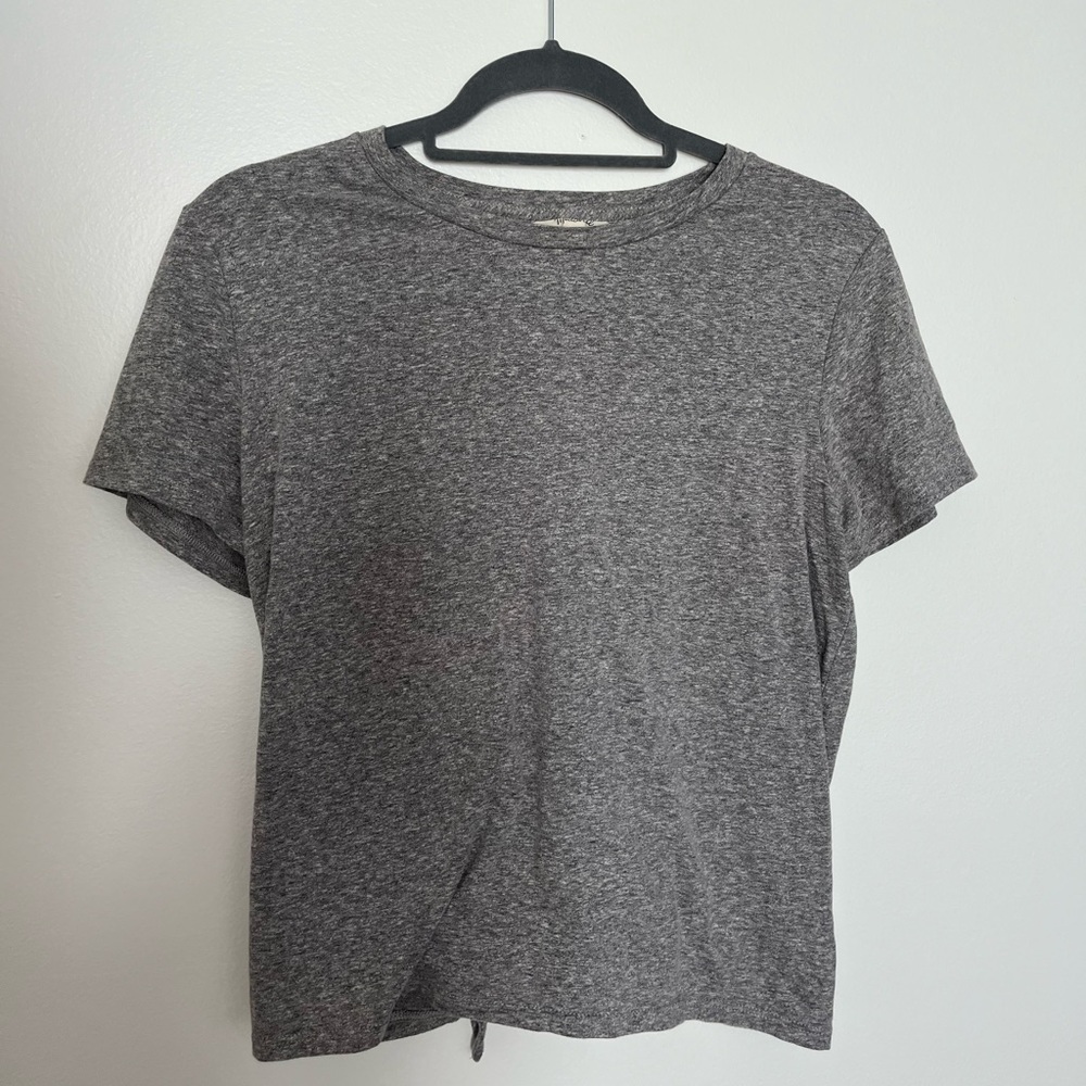 Madewell gray tie back tshirt